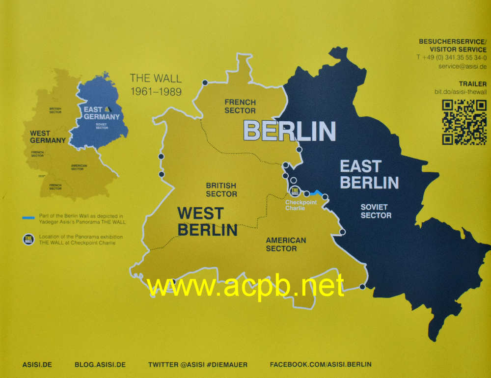 mappa fotografata al Check Point Charlie